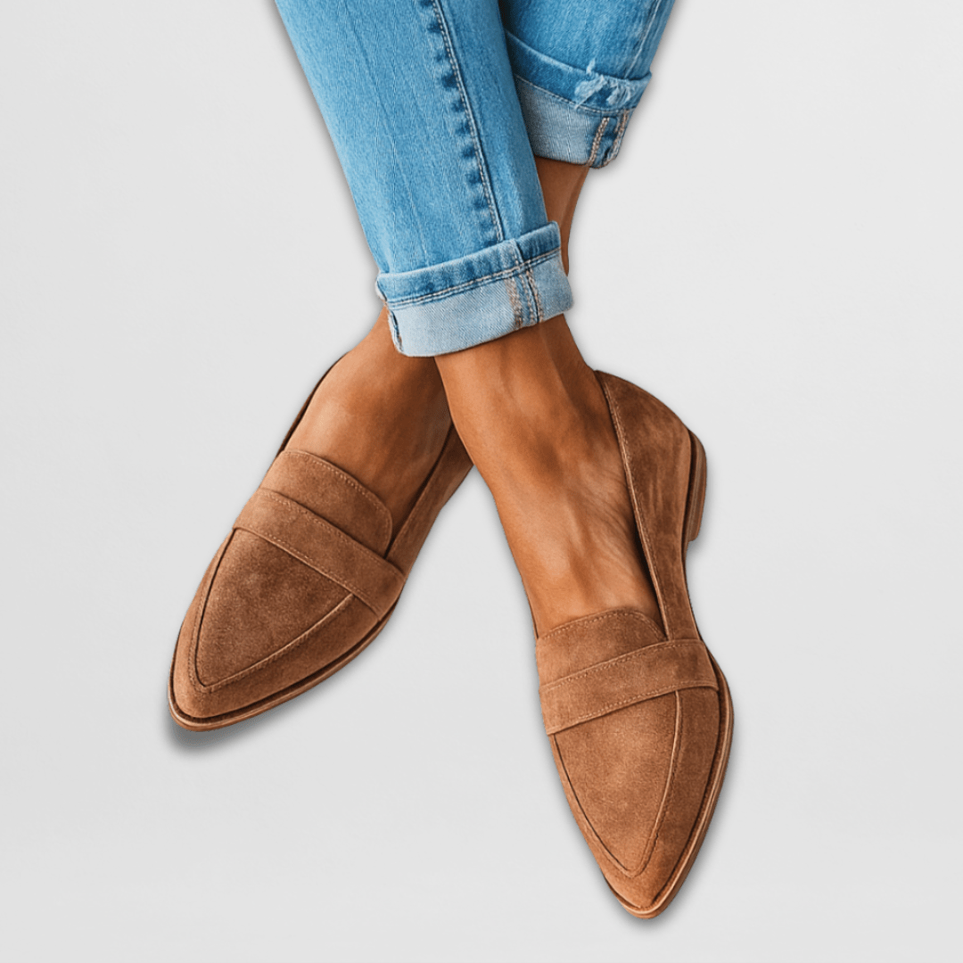 Charlotte | Women’s Orthopaedic Pointed Toe Slip On Loafers