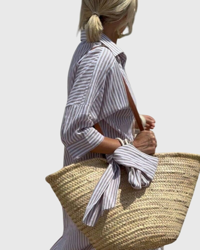 Ellen | Classic Striped Dress